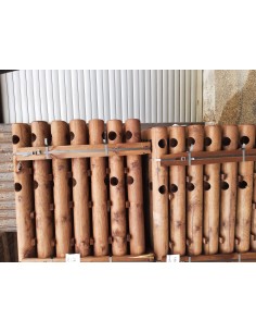 Barrière rondin 2 trous Ø140 - 1,5m