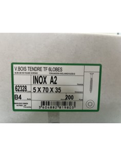 Visse Inoxydable  A2 5x70x35