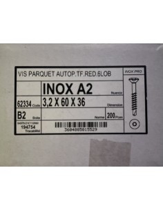 Visse Inoxydable  A2 3,2x60x36